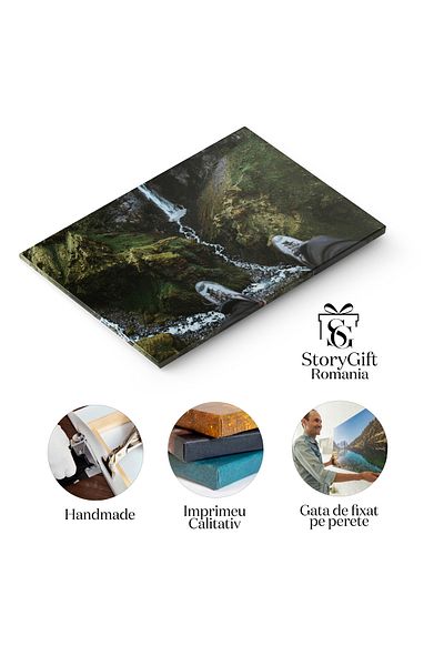 StoryGift Romania Tablou Canvas - Hiking Aventuros In Islanda - Explorarea Naturii