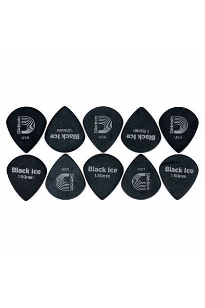 Daddario Chitarra pick set 1.5 Daddario 3DBK7-10 Bk Ice Picks Ex Heavy