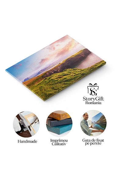 StoryGift Romania Tablou Canvas: Dyrhólaey In Islanda - Peisaj Spectaculos Cu Stanci