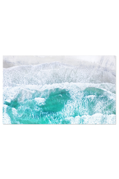 StoryGift Romania Tablou Canvas Linia Coastei Cu Stanci Aerial, Plaja, Var, O...