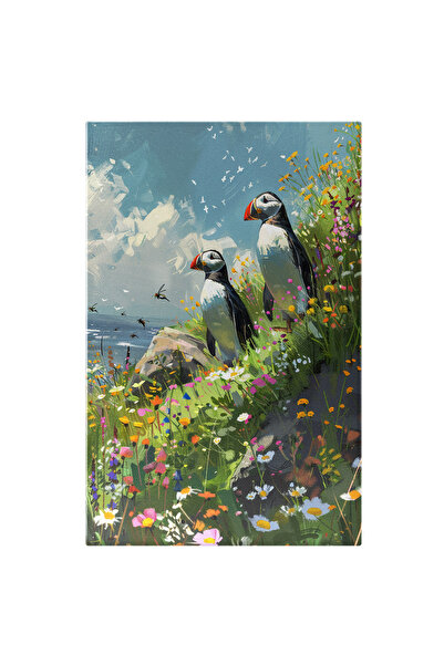 StoryGift Romania Tablou Canvas: Doua Animalute Simpatice Cu Ciocurile Circei...