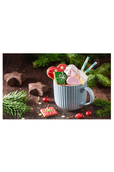 StoryGift Romania Tablou Canvas Delicii Din Bucataria De Craciun Ciocolata, F...