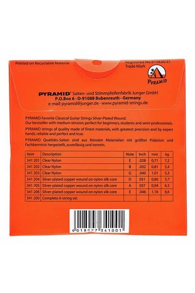 Pyramid Pyramid Nylon Classical Guitar Strings