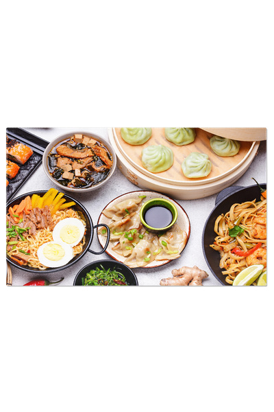 StoryGift Romania Tablou Canvas Bucate Asiaticojaponeze Noodles, Sushi Si Ged...