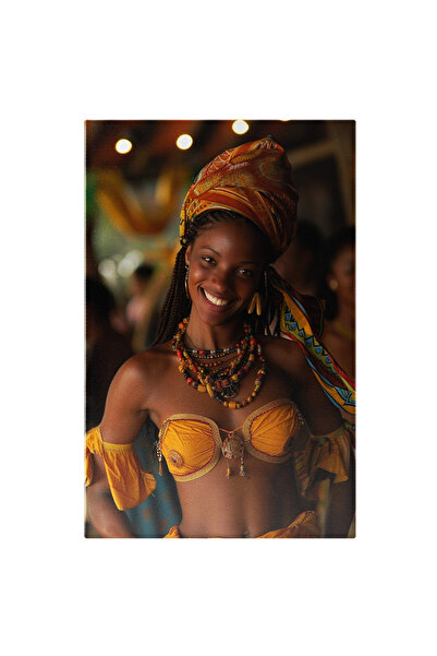 StoryGift Romania Tablou Canvas: Frumusețe Feminină Zâmbind La Cameră- Cultur...