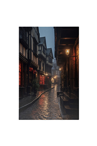 StoryGift Romania Tablou Canvas: Fotografie Cu O Strada Dintr-un Orasel - Pe ...