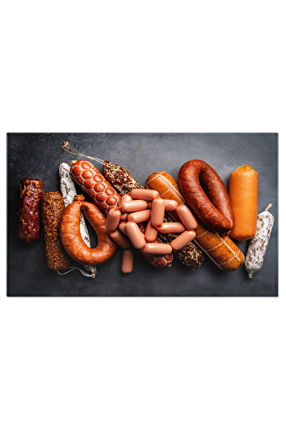 StoryGift Romania Tablou Canvas: Delicii Romanesti - Gustari Cu Salamuri