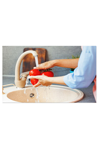 StoryGift Romania Tablou Canvas: Spalarea Legumelor - Gatit Si Sanatate