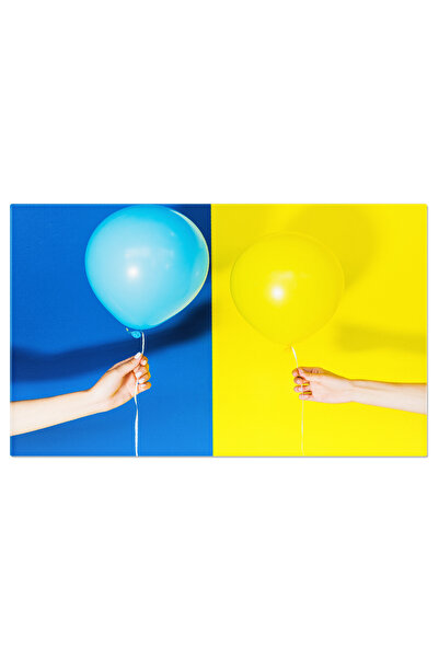 StoryGift Romania Tablou Canvas Bucurie Si Decor Mainile Femeilor Cu Balonase...