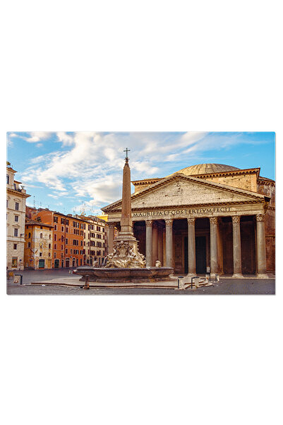 StoryGift Romania Tablou Canvas Vedere A Pantheon Basilica In Centrul Romei, ...