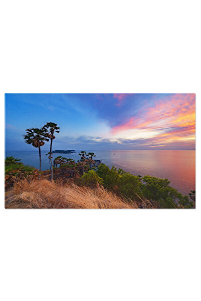 StoryGift Romania Tablou Canvas Vedere Aeriana A Plajei Si Case In Thailanda,...