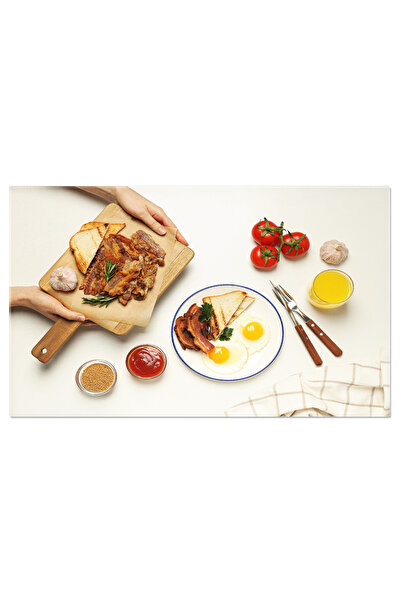 StoryGift Romania Tablou Canvas: Fasii De Bacon Crocant - Gustare Delicioasa