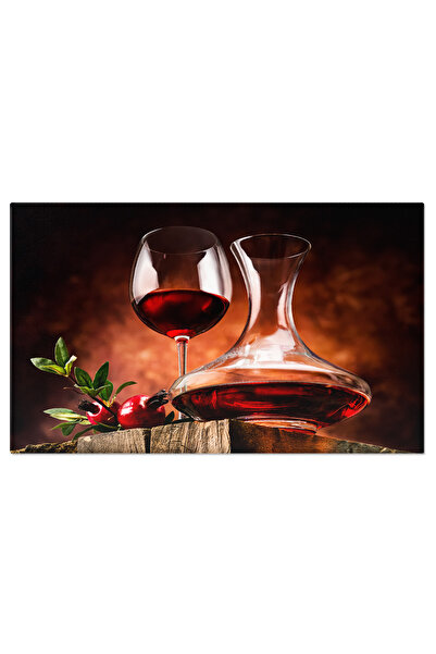 StoryGift Romania Tablou Canvas - Pomegranate Wine: Eleganta Intr-un Pahar De...