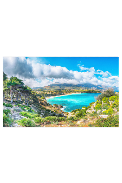 StoryGift Romania Tablou Canvas -fotografie Peisaj Marin Uimitor Al Plajei Gu...