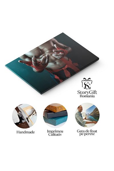 StoryGift Romania Canvas Painting Muay Thai Training Sports Dedicated Intro Intense Training Session, D