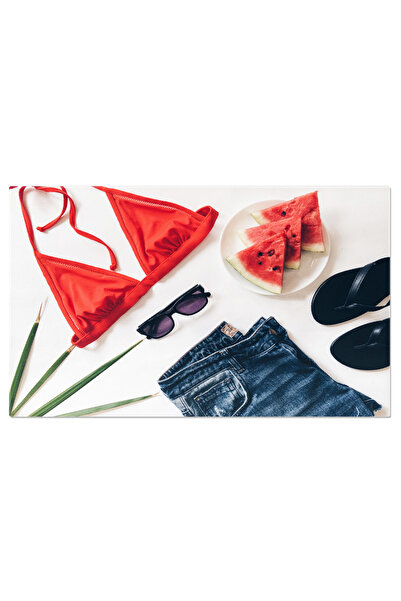 StoryGift Romania Tablou Canvas: Elemente De Vara - Plaja, Soare Si Distractie