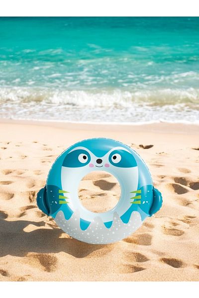 BYCEGU 20288 Inflatable Pool Sea Ring with Cute Animals Figure 8+Age Product Is One Piece