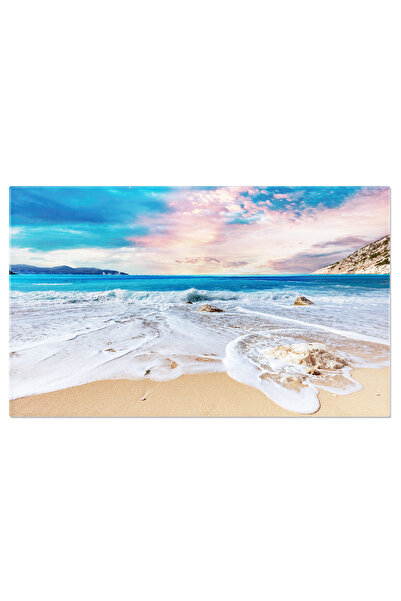 StoryGift Romania Tablou Canvas Plaja De Vara In Grecia, Myrtos Beach In Kefa...