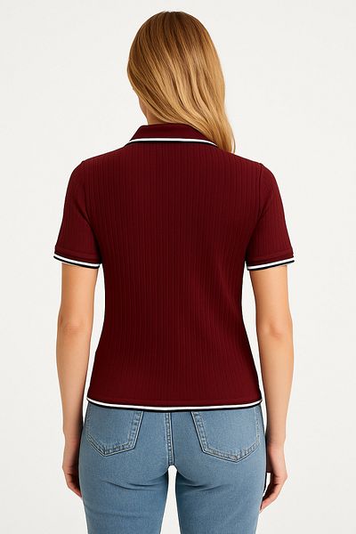 Butik Polo Neck Crop