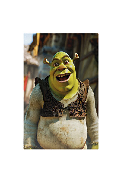StoryGift Romania Tablou Canvas: Portret Shrek- Personaj Pentru Copii Pictura...