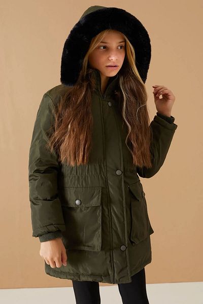 gnygiyim Hooded (Removalable Zipper) Girl's Coat