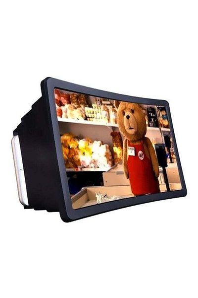 Generic Mobile Phone 3D Screen Magnifier Black