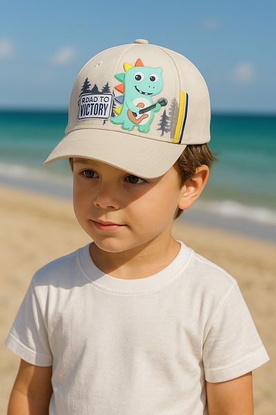 LAGRANZE Unisex 4-8 Years Old Children's Cap Hat Summer Children's Hat with Embroidery Detail