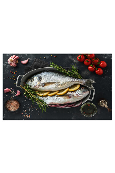 StoryGift Romania Tablou Canvas: Mancare Marina - Peste Cu Mirodenii Si Arome...