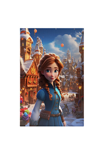 StoryGift Romania Tablou Canvas: Printesa Disney Frozen Cu Poseta Rosie Si Pa...