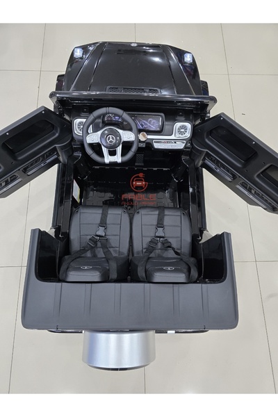 Fable Lisanslı Mercedes G63 24 Volt! 4X4, Yumuşak Lastik, Çift Kişilik Çift Koltuk, Bluetooth & FM Radyolu