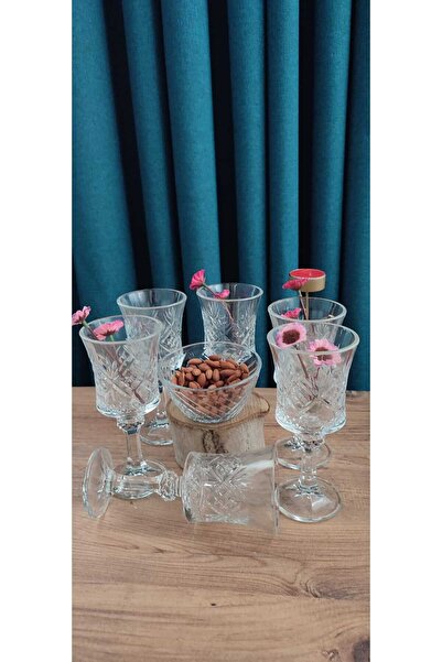 ORTAKÖY CENNETİ Ayaklı 6 ad kadeh bardak Stella şık görünüm sofralarda. 200 c...