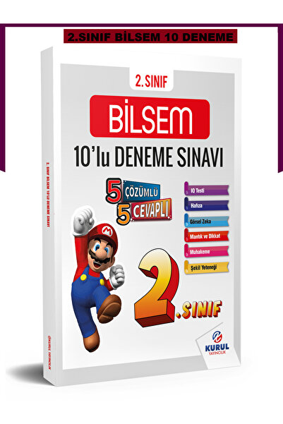 Kurul Yayıncılık 2026 2.sınıf Bilsem Hazırlık 10 Deneme Sınavı Çözümlü