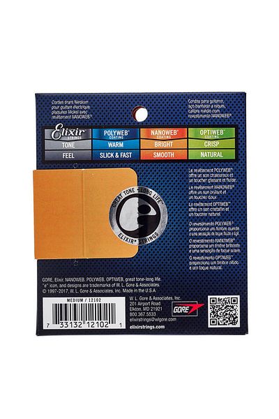 Elixir Corzi chitara electrica Elixir Nanoweb Medium