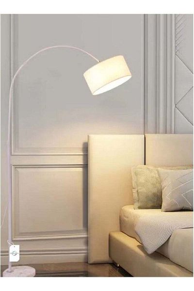 Generic Sharpdo Nordic Simple Eye-protecting Vertical Floor Lamp With 12w Tricolor Floor Light