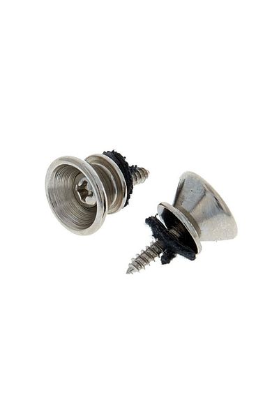 Harley Benton Harley Benton Guitar Strap Knob Set Chrome
