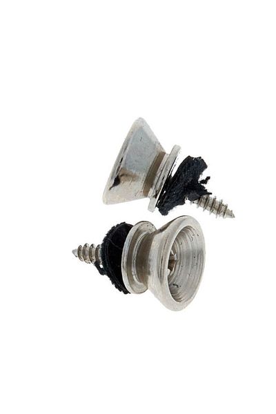 Harley Benton Harley Benton Guitar Strap Knob Set Chrome