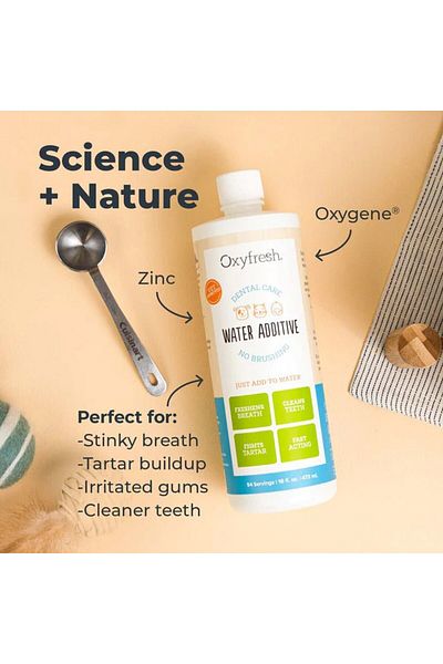 OXYFRESH Premium Pet Dental Care Solution Pet Water Additive 473ML