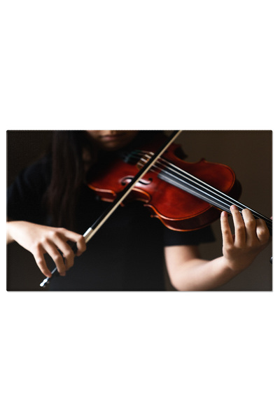 StoryGift Romania Tablou Canvas Adolescent Cantand La Vioara In Tinuta Formal...