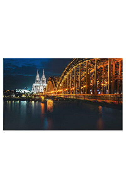 StoryGift Romania Tablou Canvas Linia Orizontului Din Cologne Cu Catedrala Ar...