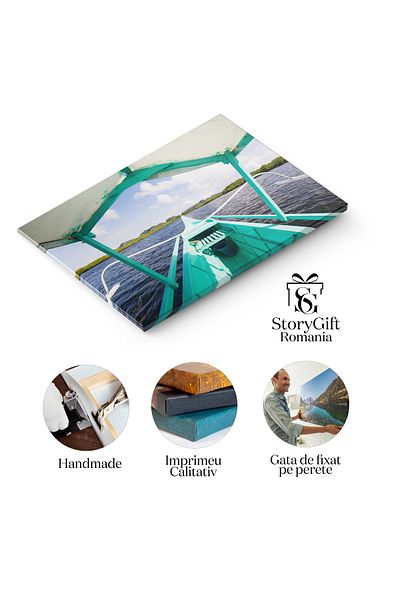 StoryGift Romania Canvas Painting 40 x 25CM Suitcase in Airport Baggage Terminal, airport, luggage, c STG
