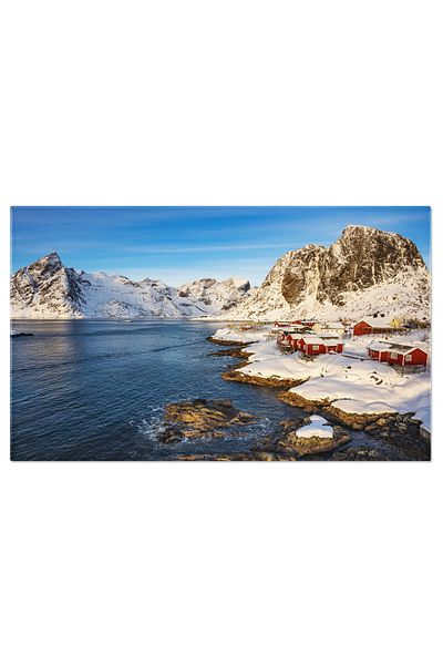 StoryGift Romania Tablou Canvas Peisaj In Lofoten, Norvegia - Frumusete Nordica