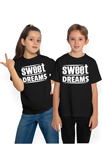 StoryGift Romania Tricou Copii Cu Urare De Noapte Buna In Engleza "sweet Drea...