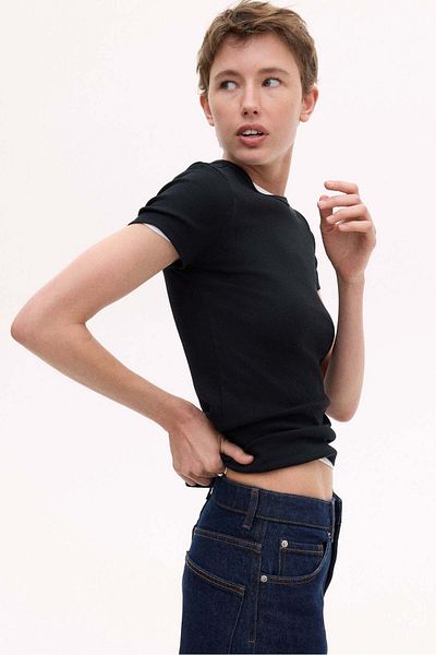 H&M Ribbed T-shirt