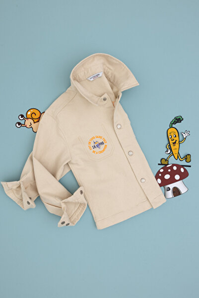 U.S. Polo Assn. Cămașă cu mânecă lungă crem pentru băiat 50300403-VR071