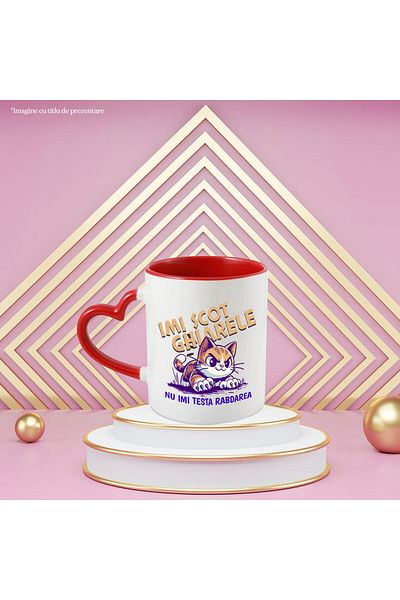 StoryGift Romania Mug - Pink - Ceramic