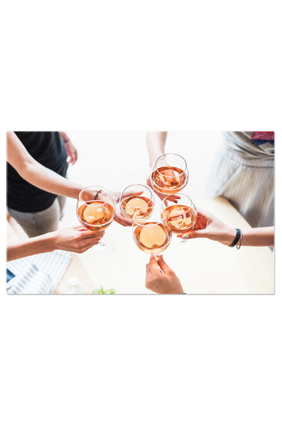 StoryGift Romania Tablou Canvas - Celebrare Cu Pahare In Aer - Festiv, Bautur...