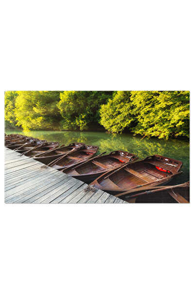 StoryGift Romania Tablou Canvas Barii La Caernarfon Reflectii In Apa Linistita Caernarfon, Castele, Barii, Oras,