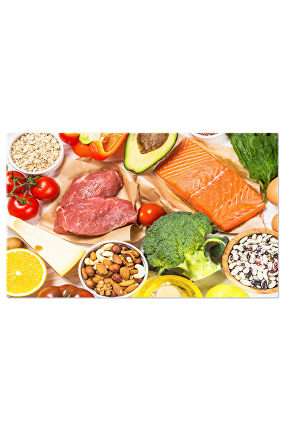 StoryGift Romania Tablou Canvas Produse Alimentare Sanatoase Pe Fundal Alb O ...