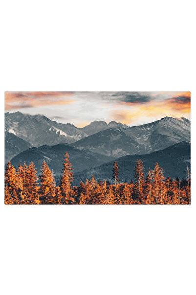 StoryGift Romania Tablou Canvas: Apus În Mun?ii Tatra - Peisaj Scenic Polonez În Zilele C?lduroase De Var?"