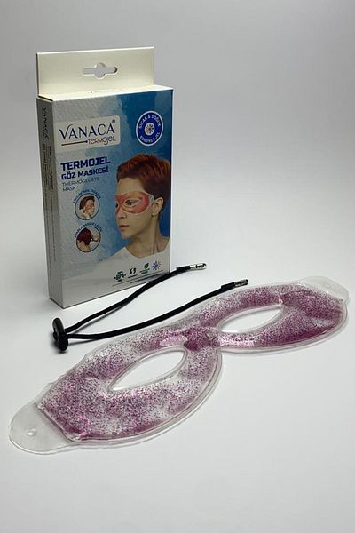 Vanaca Grup قناع العين المثلج بالجل الحراري الساخن والبارد اللامع، لتخفيف آلام الرأس وتحت العين والوذمة والانتفاخ.